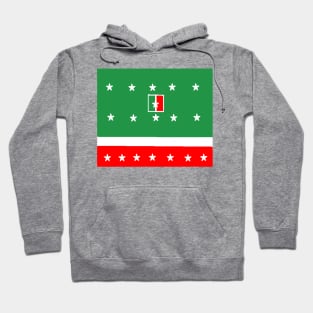 Italian Sportswear Design on White Background Hoodie